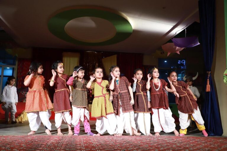 Children in a group performance